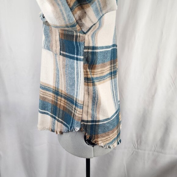 Blue B Collection Plaid Button-Up Flannel Jacket M - Picture 13 of 15